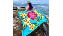 Rayon sarongs pareo beautiful design floral hand painted made in bali 